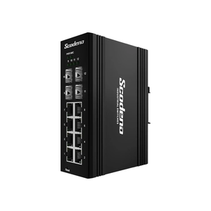 SIS65-4GX8GP Switch Công nghiệp Scodeno 12 cổng 4*1000 Base-X, 8*10/100/1000 Base-T PoE